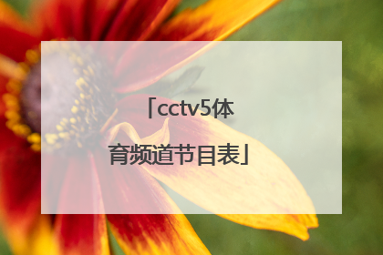 「cctv5体育频道节目表」中央电视台体育频道cctv5直播